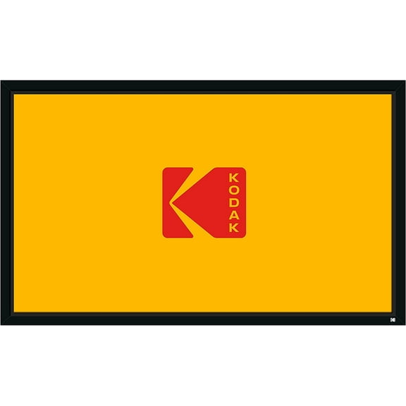 Kodak Fixed Frame 100 in Projector Screen with Mount Kit, Black