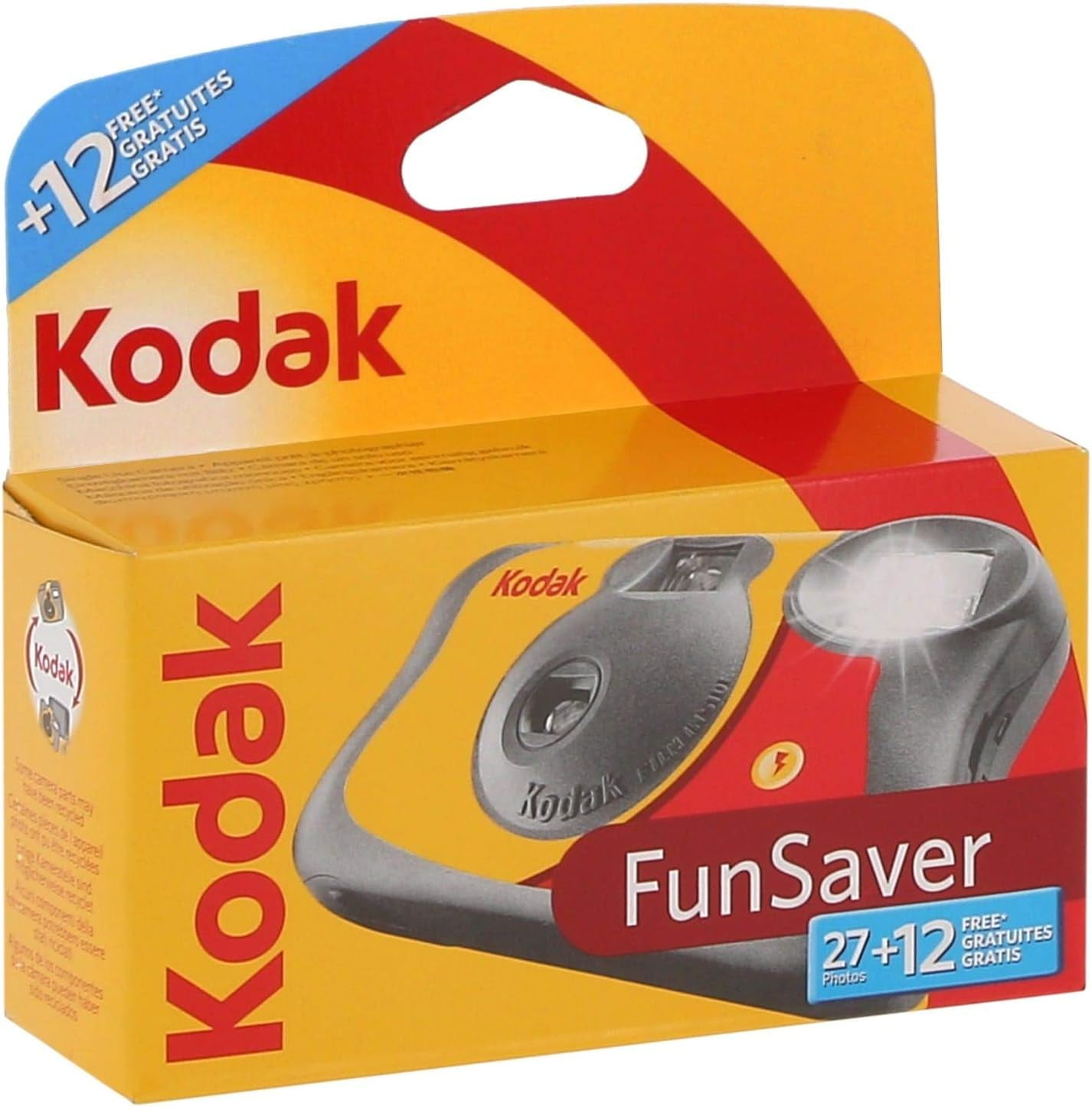 Kodak FunSaver Disposable Camera, Built-in Flash, 35mm Film