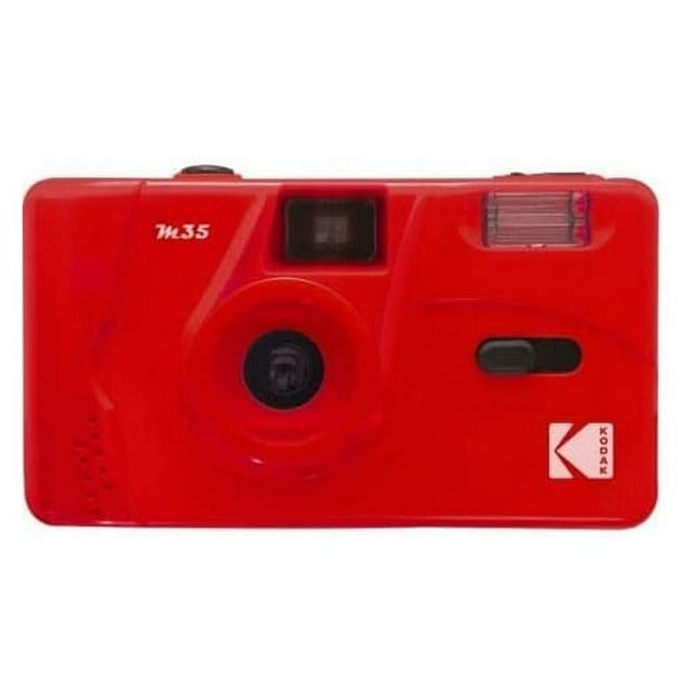 Kodak M35 35mm Film Camera (Flame Scarlet) Focus Free, Reusable