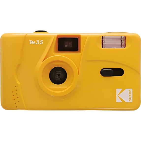 Kodak M35 35mm Film Camera (Yellow) - Focus Free, Reusable, Built in Flash, Easy to Use