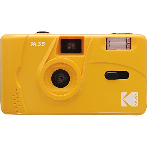 Kodak M35 35mm Film Camera (Yellow) Focus Free, Reusable, Built in Flash, Easy to Use
