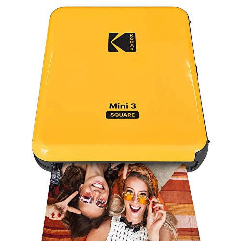 KODAK Mini 3 Retro Portable Photo Printer, Compatible with iOS, Android &  Bluetooth Devices, Real Photo (3x3), 4Pass Technology & Laminating Process,  Print Photos Yellow : : Electronics