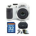 thumbnail image 1 of Kodak PIXPRO AZ252 16MP Digital Camera (White) with 16GB SD Card and Case Bundle, 1 of 7
