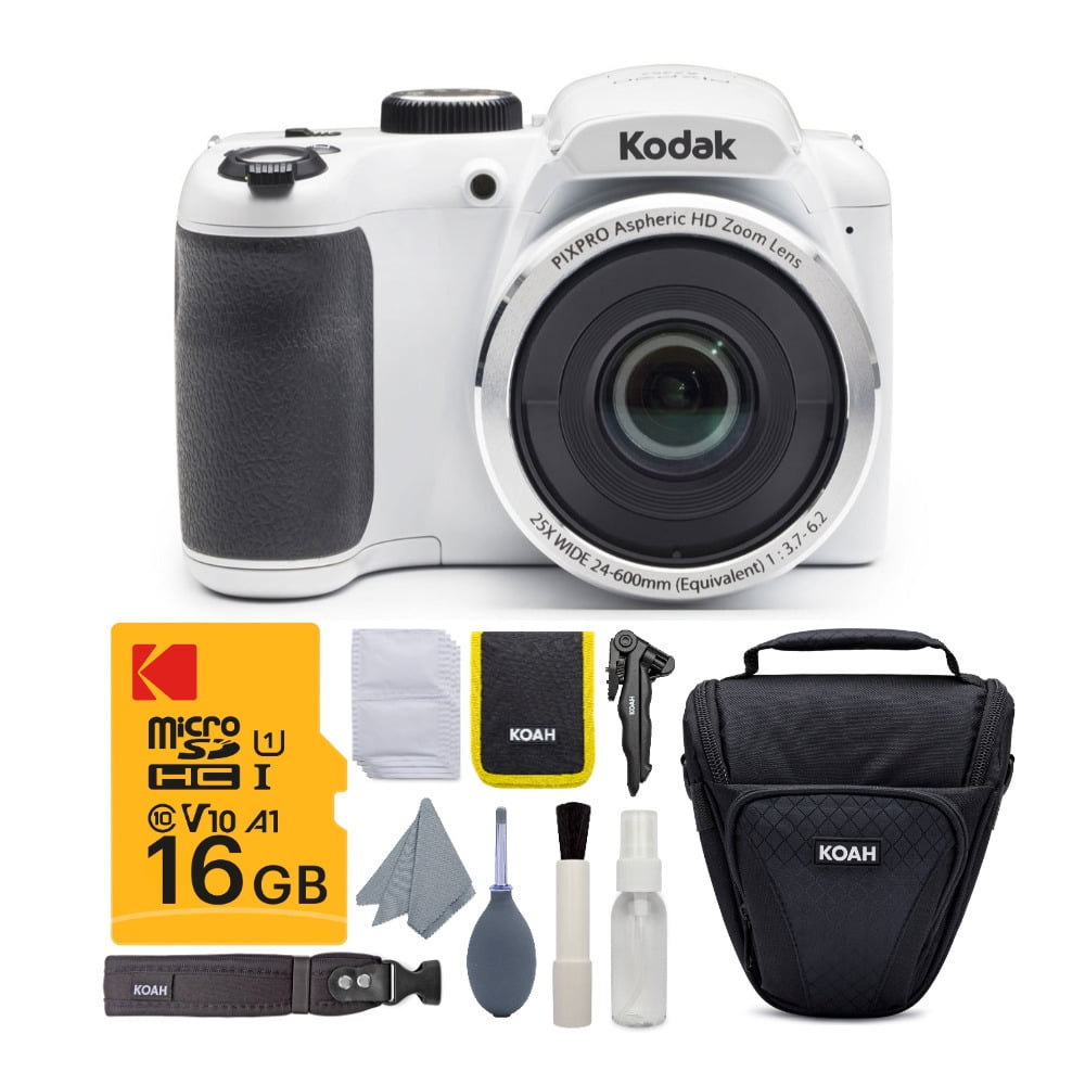 Kodak PIXPRO AZ252 16MP Camera, 25x Zoom, 24mm Lens, 16GB SD