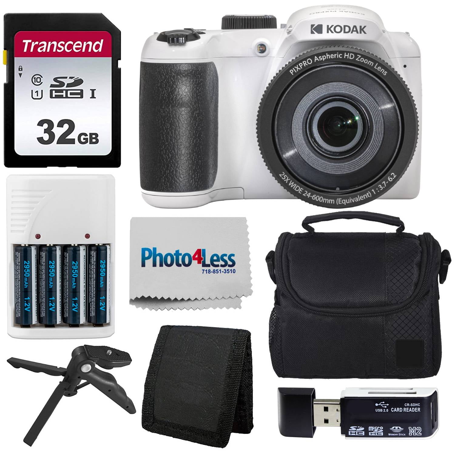 Amazon.com : KODAK PIXPRO AZ255-WH 16MP Digital Camera 25X