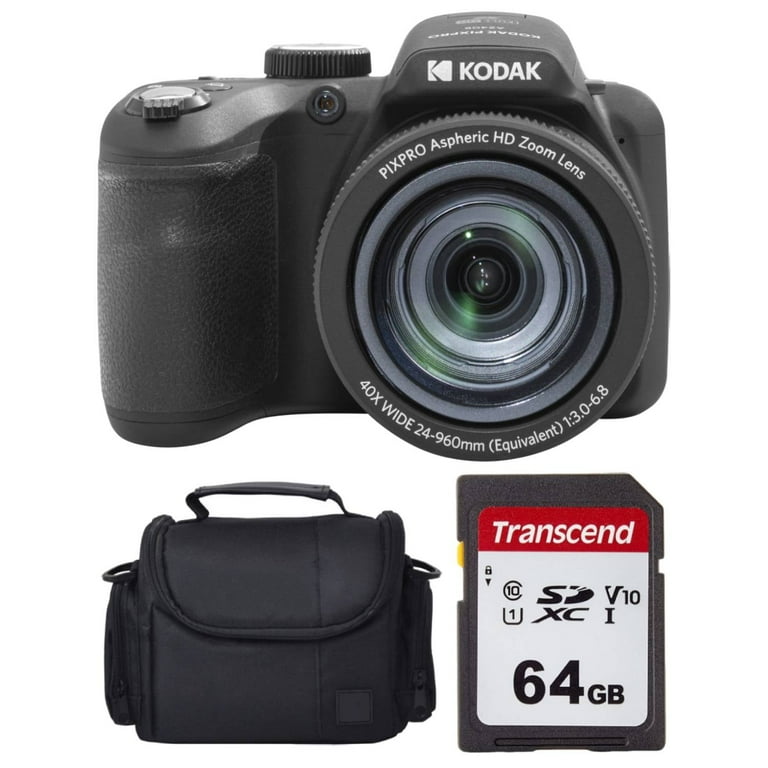 Kodak PIXPRO Point Shoot Digital Camera AZ405 (Black), Photo, 64GB