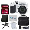 thumbnail image 1 of Kodak PIXPRO AZ421 Digital Camera (White) Bundle + 16GB Memory SD Card + Case, 1 of 4