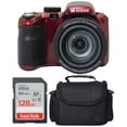 thumbnail image 1 of Kodak PIXPRO AZ425 Digital Camera (Red) + Case + 128GB Memory Card, 1 of 7