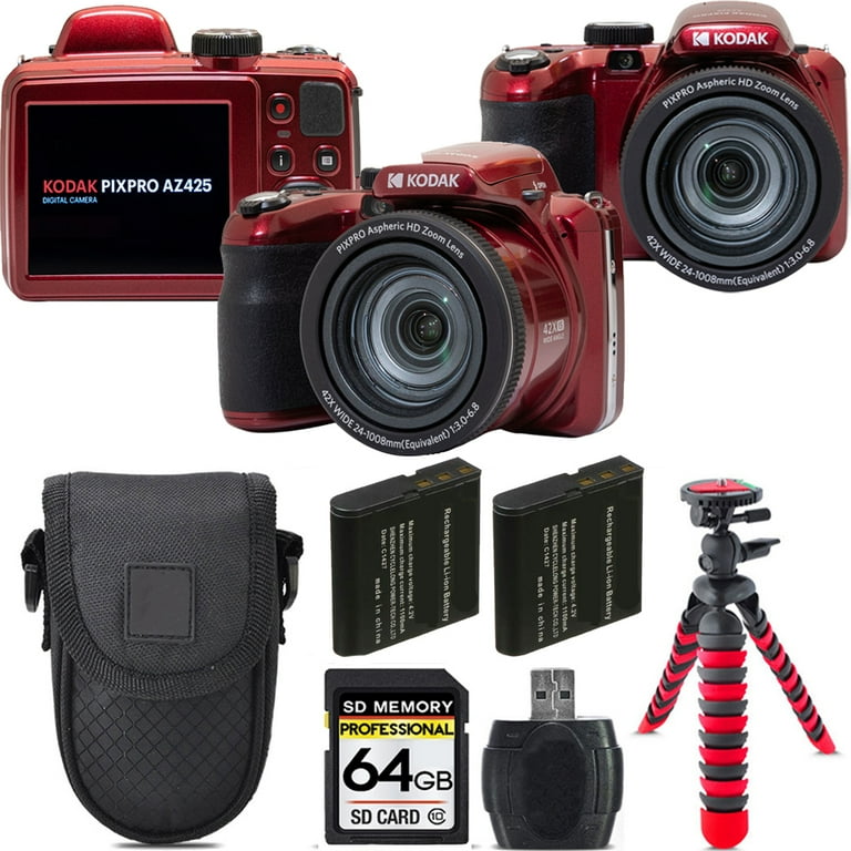 【新品】KODAK コダック デジカメ PIXPRO AZ425 レッド Amazon.com : Kodak PIXPRO Astro Zoom AZ425 20MP Digital