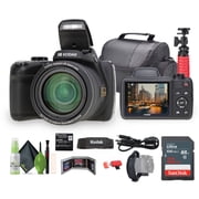 Kodak PIXPRO AZ528 16MP Digital Camera, 52x Optical Zoom, Wi-Fi, 32GB Card, Bag & Tripod Bundle International Model