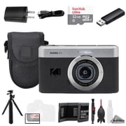 Kodak PIXPRO C1 Compact Digital Camera Black + 32GB + Tripod + Cleaning Kit- Value Kit
