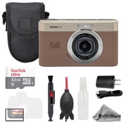 Kodak PIXPRO C1 Compact Digital Camera Brown + 32GB + Bag+ Screen Protector- Basic Kit