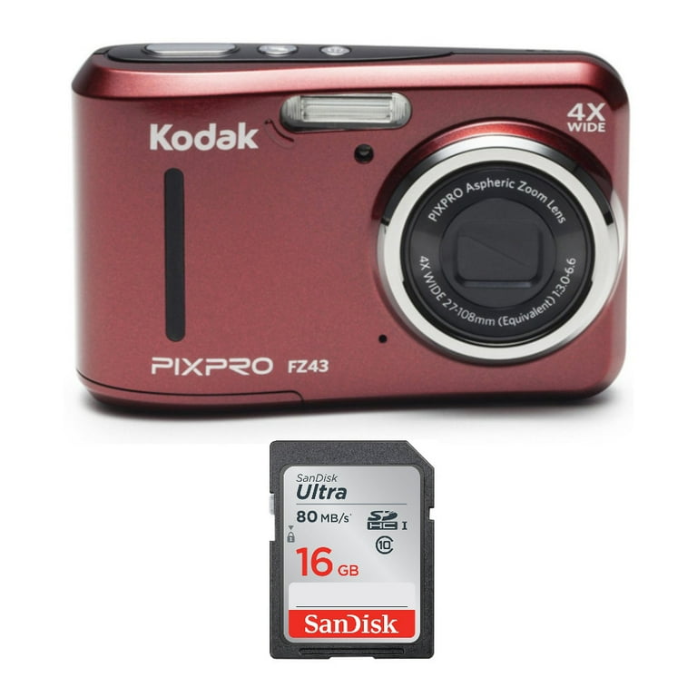 Kodak ＰＩＸＰＲＯ FZ43 Amazon.com : Kodak PIXPRO Friendly Zoom FZ43-BK 16MP Digital