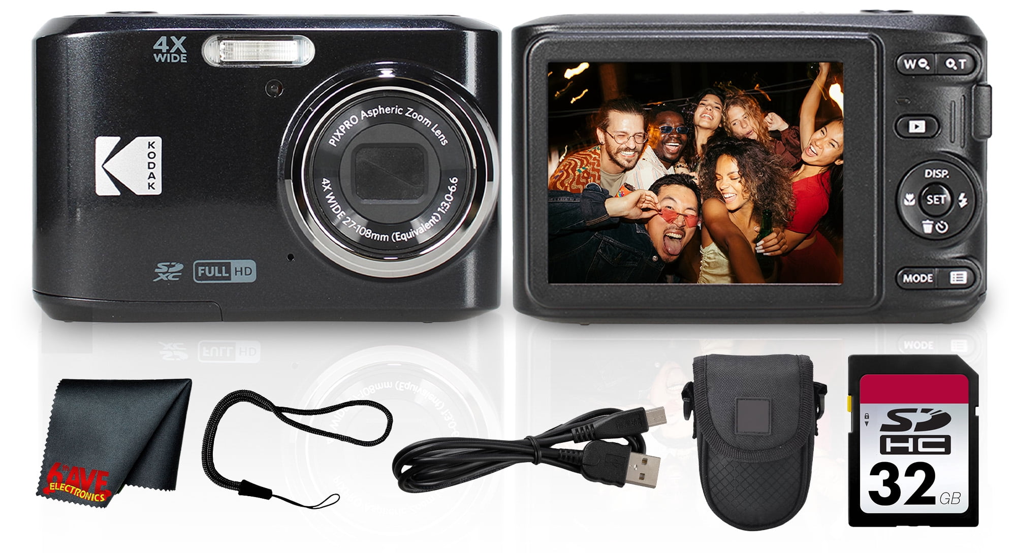 Kodak PIXPRO FZ45 Easy Photo Friendly Zoom Digital Camera (White