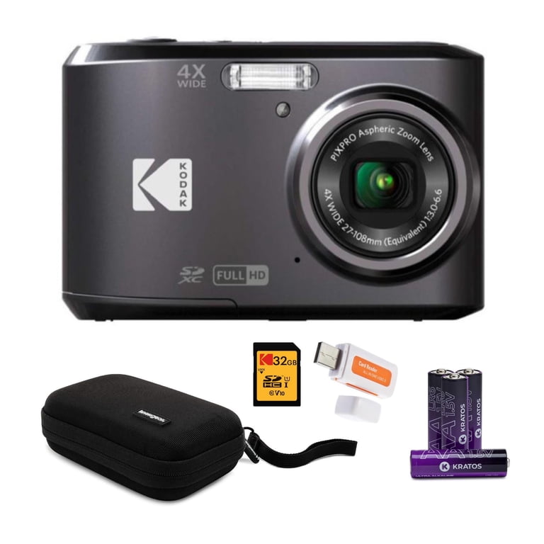 Kodak PIXPRO FZ45 Friendly Zoom Digital Camera (Black) Bundle with