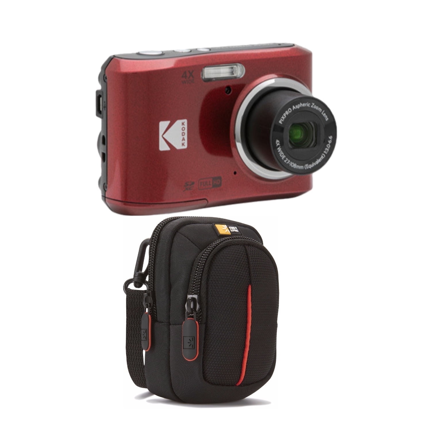 Kodak PIXPRO FZ45 Friendly Zoom Digital Camera (Red) with