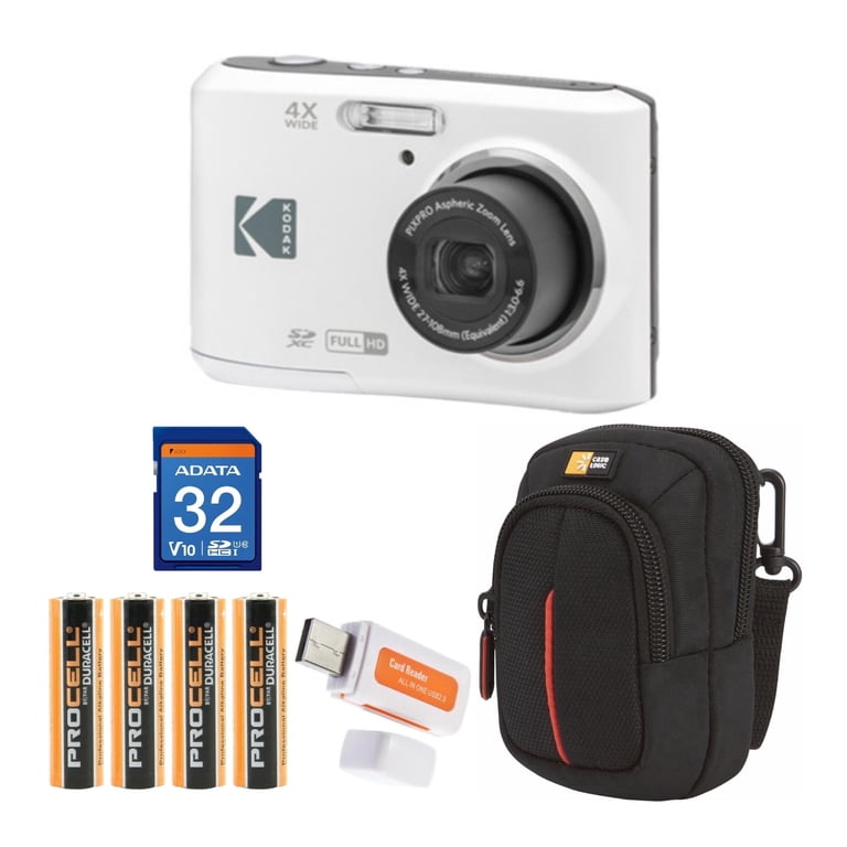 Kodak PIXPRO FZ45 Friendly Zoom Digital Camera (White) Bundle with