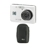 Kodak PIXPRO FZ45 Friendly Zoom Digital Camera White with Camera Case