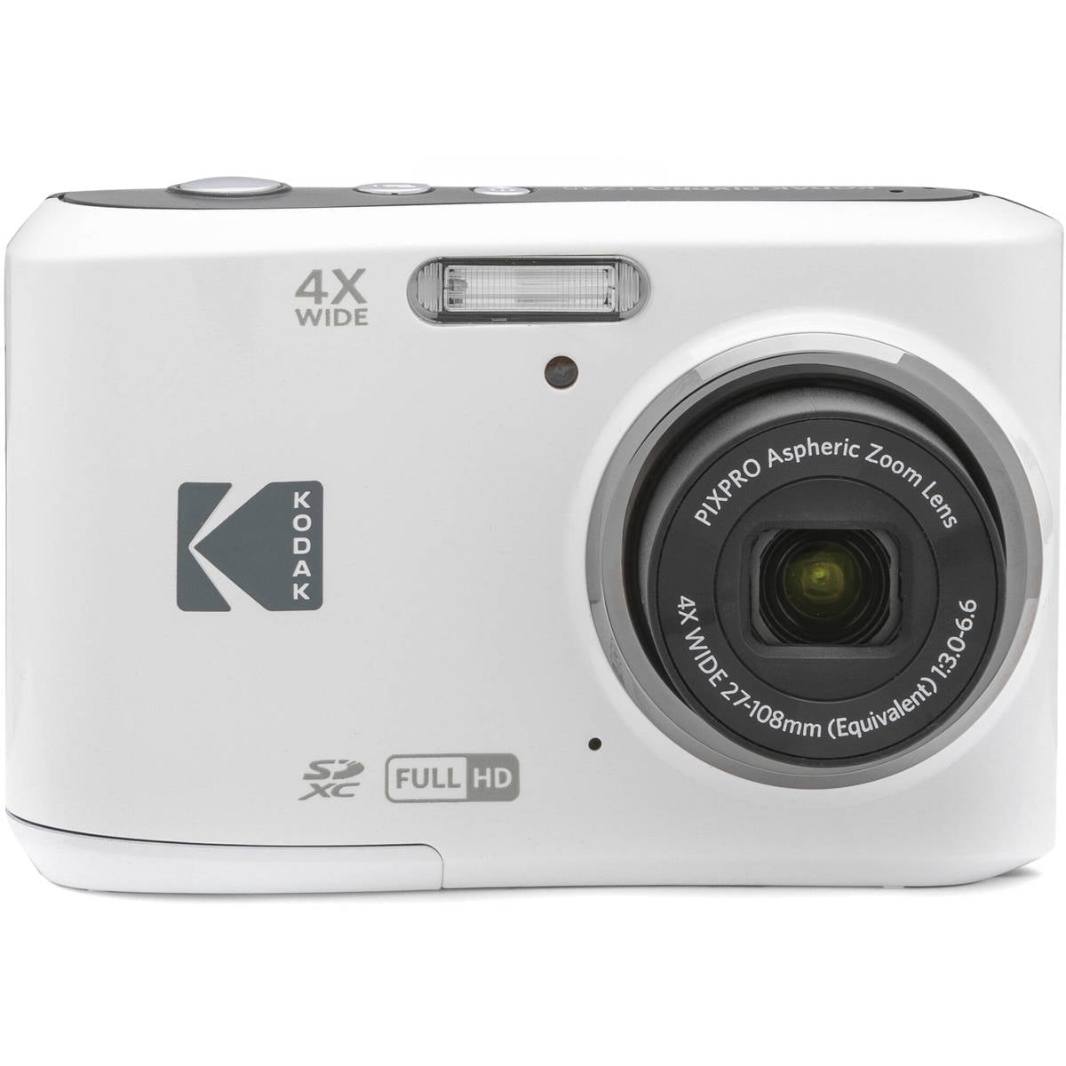 KODAK PIXPRO FZ45 Friendly Zoom Digital Camera - White, 16MP