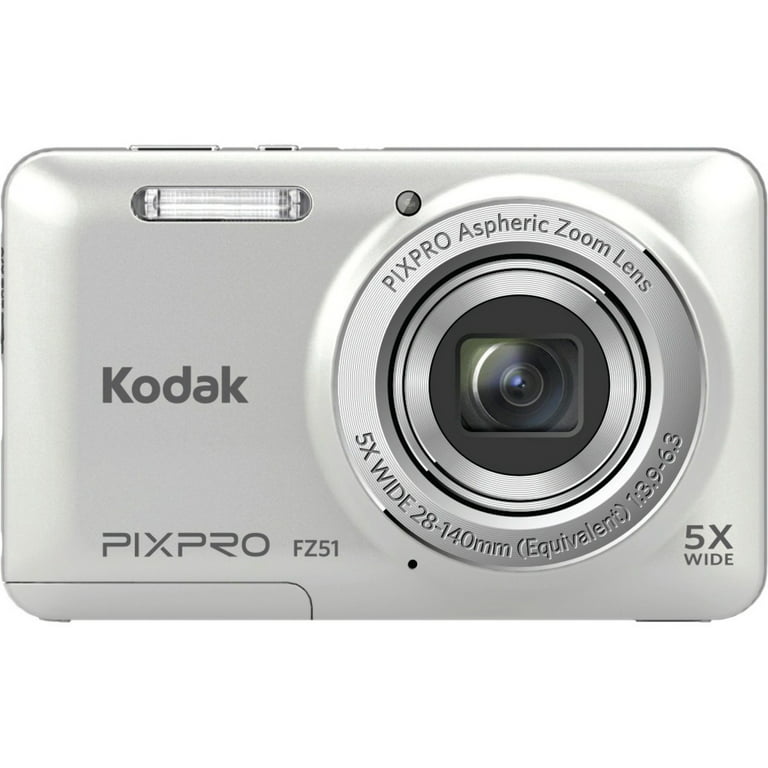 Kodak PIXPRO FZ51 16.2 Megapixel Compact Camera, Blue 