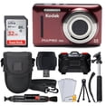 thumbnail image 1 of Kodak PIXPRO FZ53 Digital Camera (Red) + 32GB Card + Case + Monopod - Full Kit!, 1 of 4