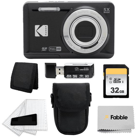 Kodak PIXPRO FZ55 Digital Camera (Black) + Accessories