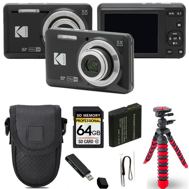 Kodak PIXPRO FZ55 Compact Digital Camera 64GB Kit with