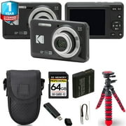Kodak PIXPRO FZ55 Digital Camera Black + Tripod + Case - 64GB Kit