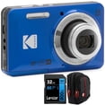 thumbnail image 1 of Kodak PIXPRO FZ55 Digital Camera, Blue Bundle with Lexar 32GB High-Performance 800x, 1 of 12