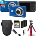 thumbnail image 1 of Kodak PIXPRO FZ55 Digital Camera (Blue) + Spider Tripod + 1 Yr Warranty - 64GB, 1 of 7