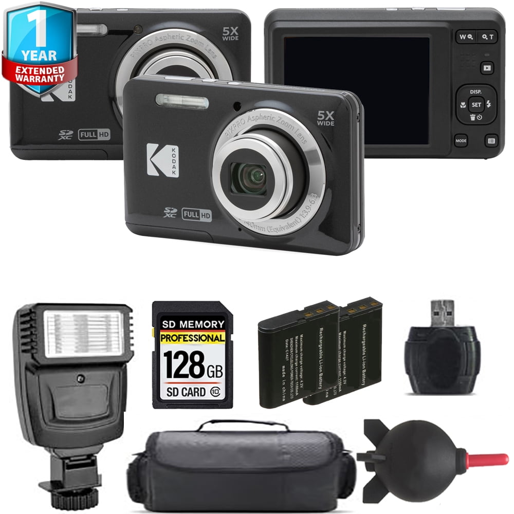 Kodak PIXPRO FZ55 Digital Camera Bundle - Extra Battery