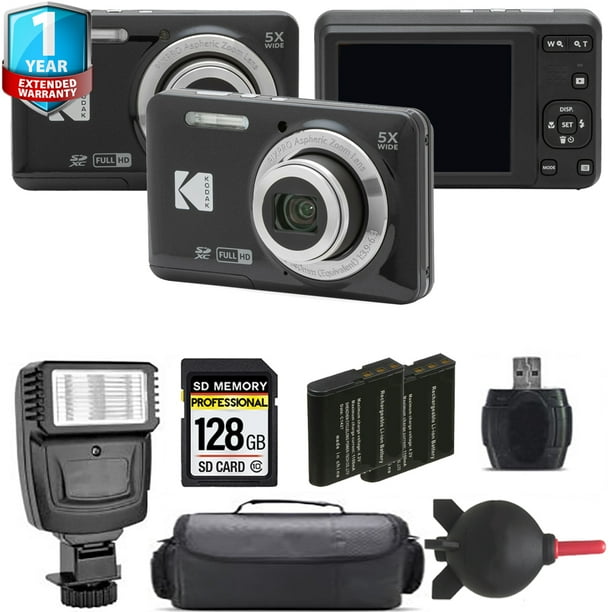 Kodak PIXPRO FZ55 デジカメ 黒 Kodak PIXPRO FZ55 Digital Camera Bundle - Extra Battery
