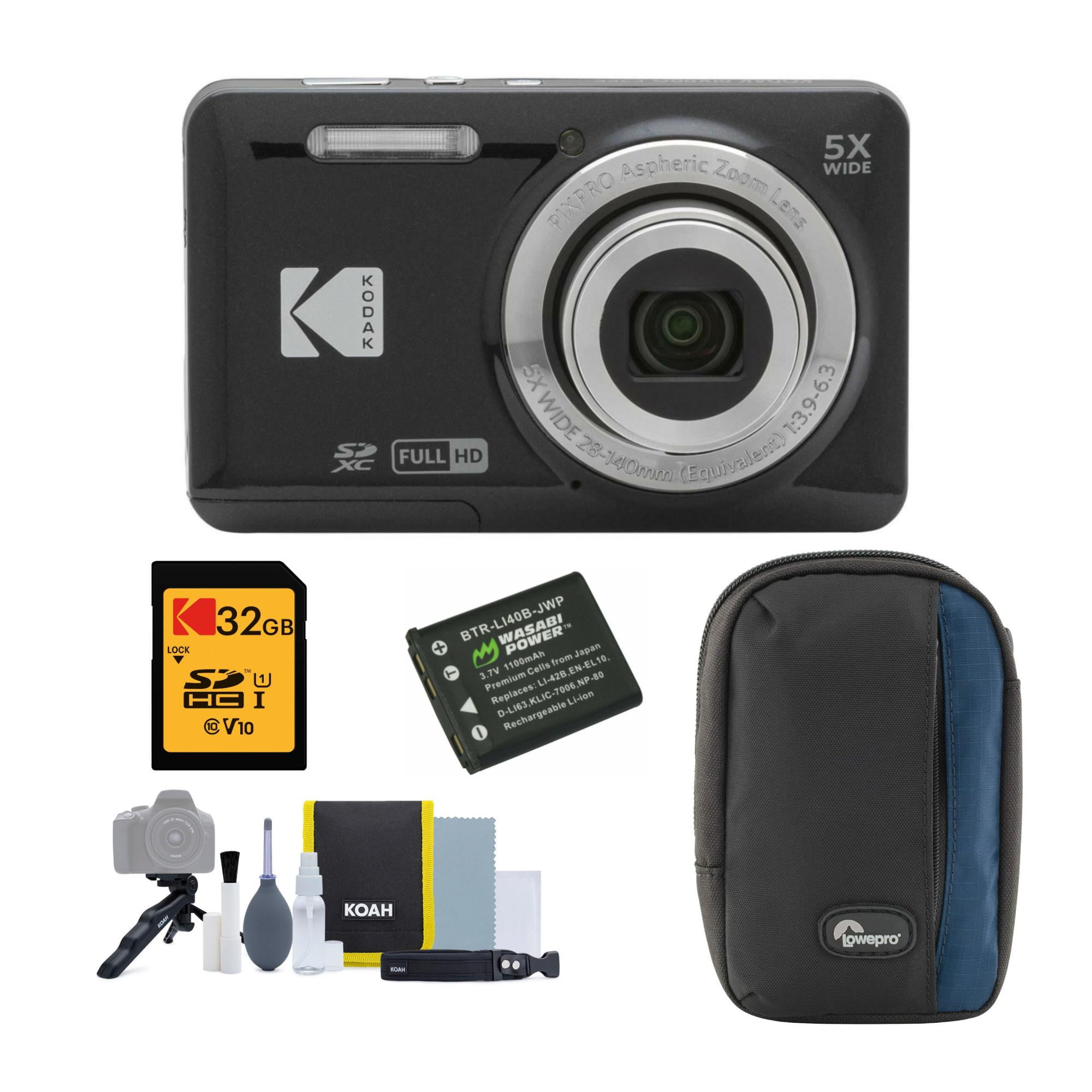 Kodak PIXPRO FZ55 Point Shoot Digital Camera (Black) with Kodak PIXPRO FZ55 Point Shoot Digital Camera (Black) with