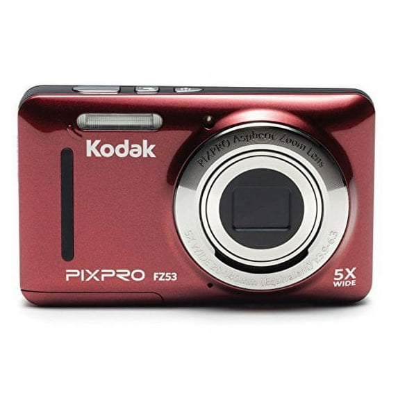 Kodak PIXPRO Friendly Zoom FZ53 16 MP Digital Camera with 5X Optical Zoom and 2.7 LCD Screen (Red)