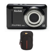 Kodak PIXPRO Friendly Zoom FZ53 Digital Camera Black and Portable Camera Case