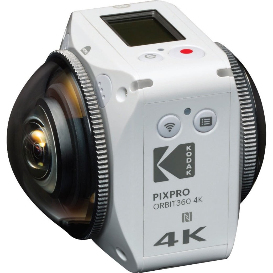 Kodak PIXPRO ORBIT360 Digital Camcorder, 1" LCD Screen, CMOS, 4K, White