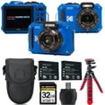 thumbnail image 1 of Kodak PIXPRO WPZ2 Digital Camera (Blue) + Extra Battery +Tripod + Case -32GB Kit, 1 of 7