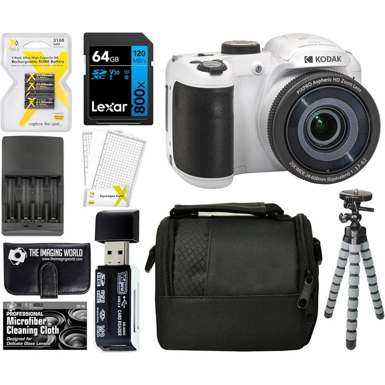 Kodak PIXPRO White AZ255 16MP Digital Camera 25X Optical