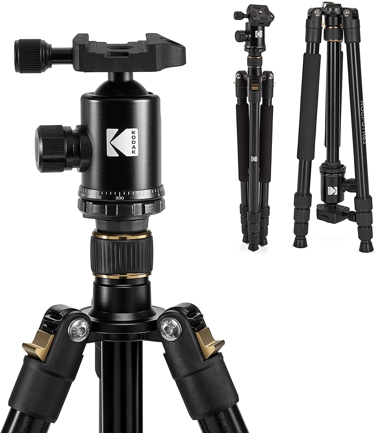 Kodak 63” Camera Stand: Tripod & Monopod with 360° Ball Head - Walmart.com