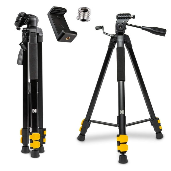 KODAK PhotoGear 62 Lightweight Tripod for Camera & Phone, Compact Travel Camera Tripod Stand