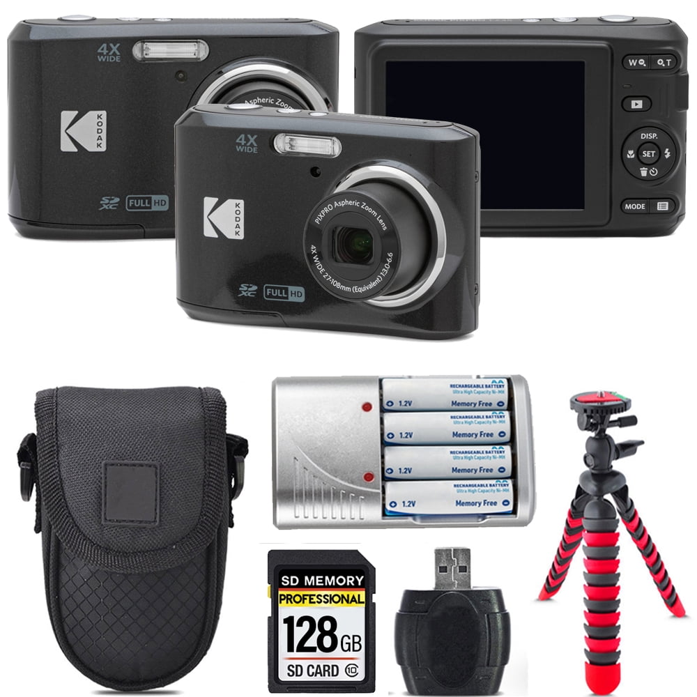 Kodak Pixpro FZ45 Digital Video Photo Camera, 128GB Kit with Kodak Pixpro FZ45 Digital Video Photo Camera, 128GB Kit with