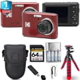 thumbnail image 1 of Kodak Pixpro FZ45 Camera (Red)+ Spider Tripod + Case - 64GB Kit (International Version), 1 of 7