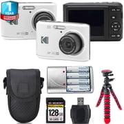 Kodak Pixpro FZ45 Camera White + Extra Battery + + Case -128GB