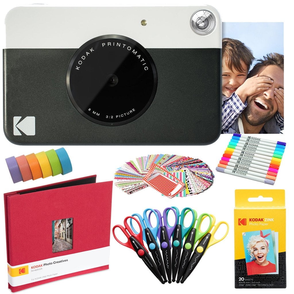 Printomatic KODAK PRINTOMATIC Instant Print Camera, Point and Shoot, Auto Exposure ...
