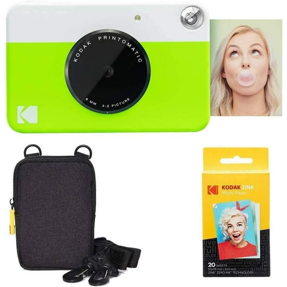 KODAK Printomatic Instant Print Camera Compact Durable ZERO Ink 2x3 Color Prints