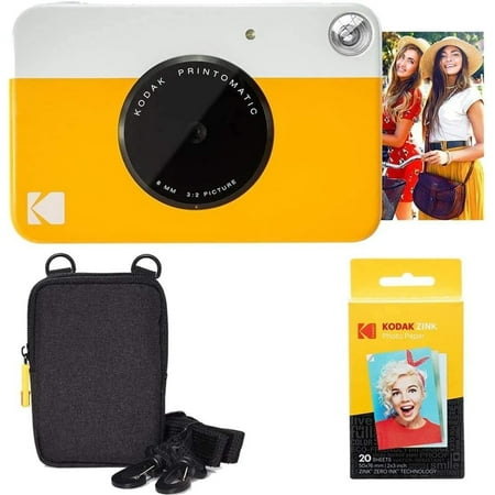 KODAK Printomatic Instant Print Camera Built-In Flash ZINK Technology 2x3 Color Prints