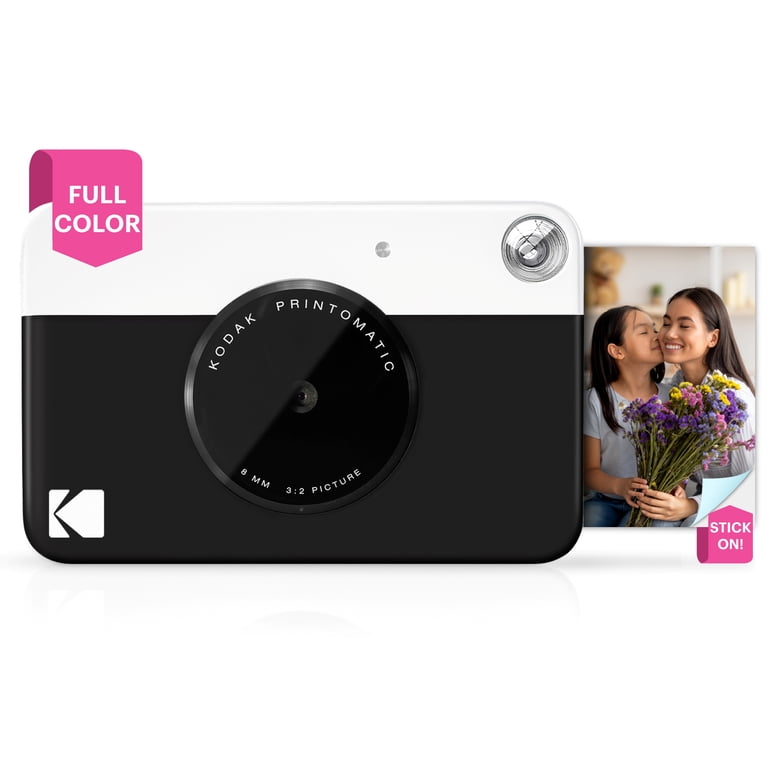 Kodak, Printomatic Instant Print Camera, 2 x 3 Photo Paper, Black