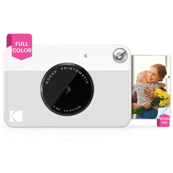 Kodak Printomatic Instant Print Camera - Portable Camera Prints on Zink 2x3" Photo Paper - Gray