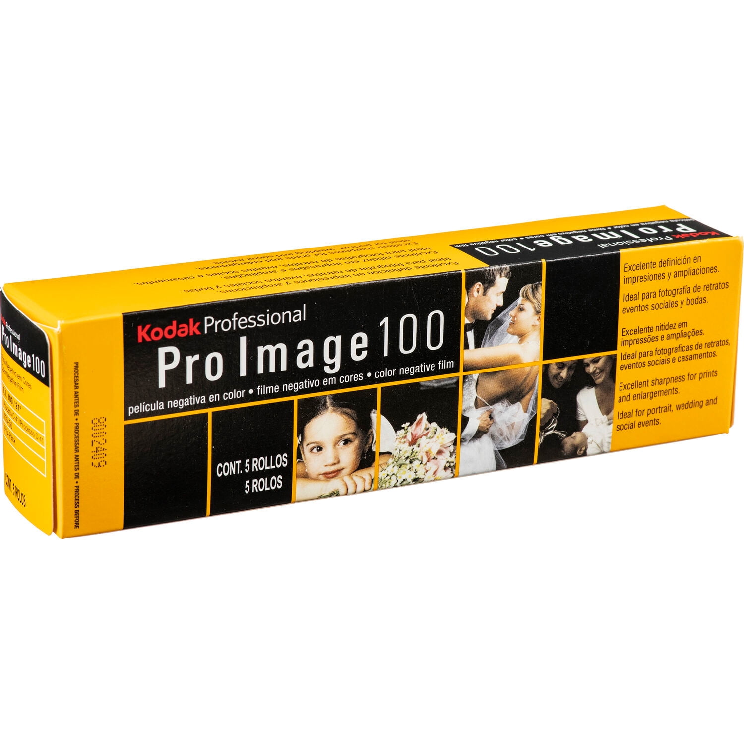 Kodak Pro Image 100 Color Negative 35mm Roll Film (36 Exposures, 5-Pack)  6034466 