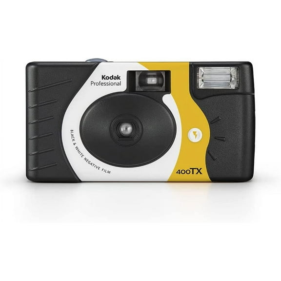 Kodak Professional Tri-X 400 Built-in Flash Black and White Negative Film Camera, Black